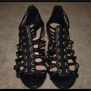 Olsenboye wedge black sandal